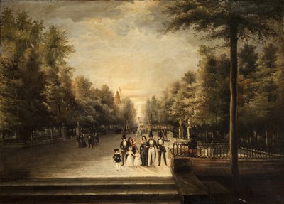 View of the Paseo de Cristina by Unbekannt Unbekannt
